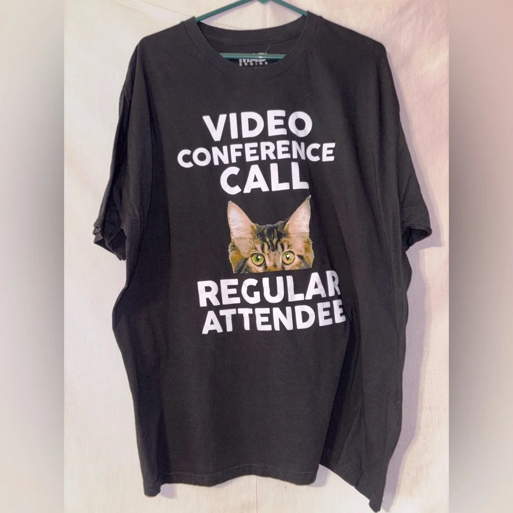 MAD Engine Black Cat Video Conference T-Shirt